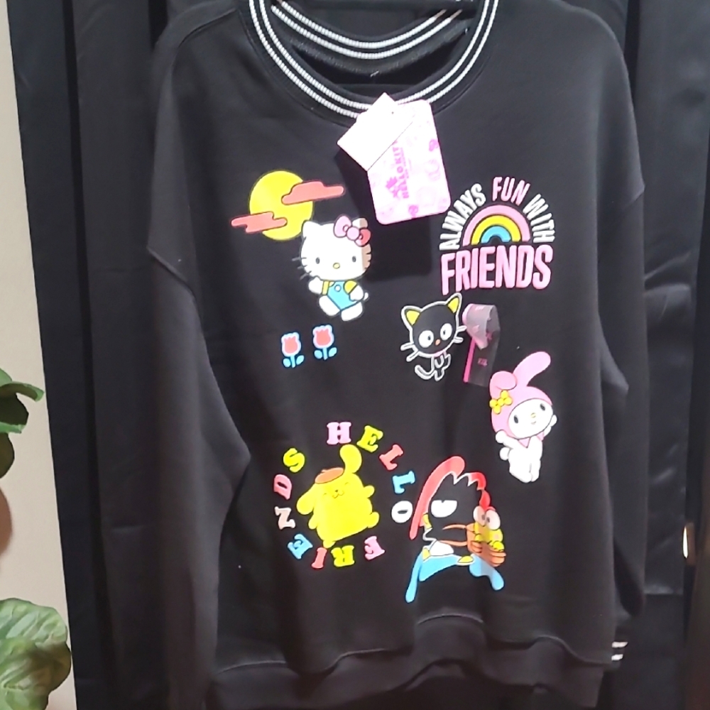 Black Hello Kitty Friends Sweatshirt